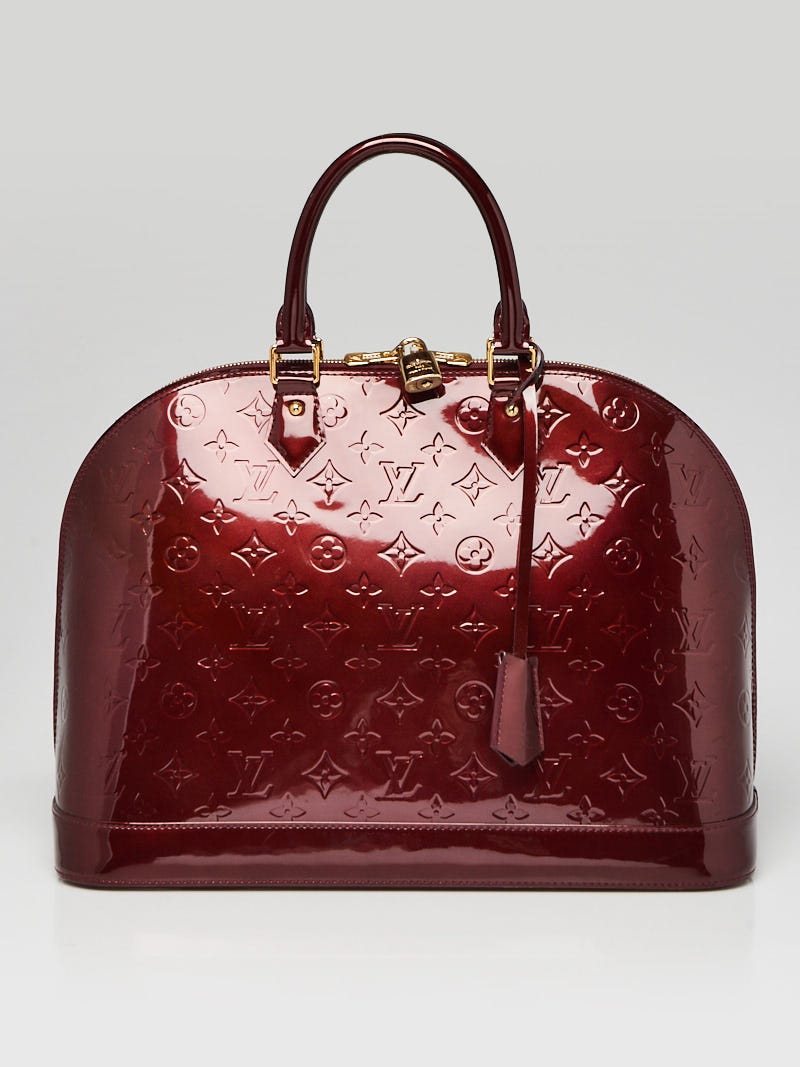 Louis Vuitton Rouge Fauviste Monogram Vernis Alma GM Bag