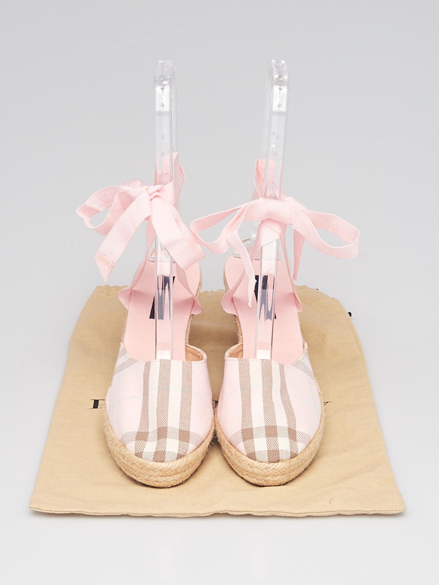 Burberry best sale espadrilles pink