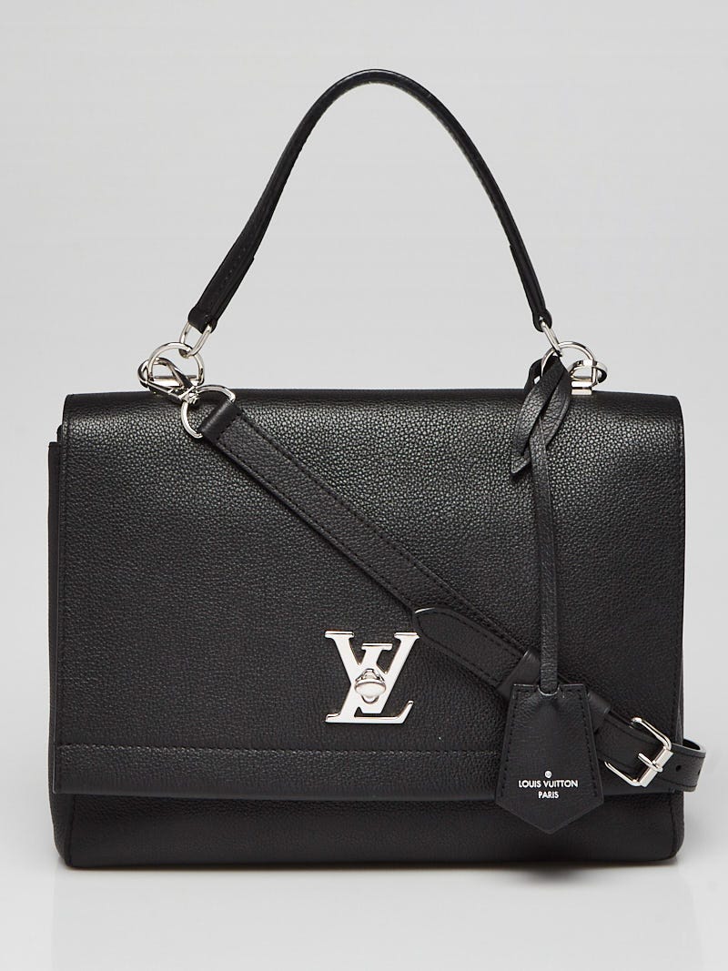 Louis Vuitton Black Calfskin Leather Lockme II Bag - Yoogi's Closet