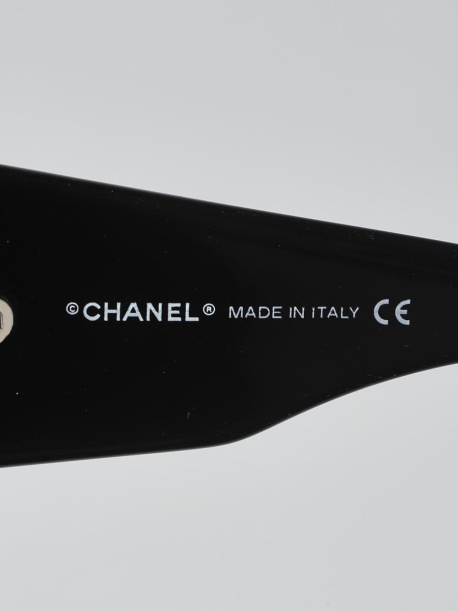 Chanel Black Frame CC Mother of Pearl Sunglasses- 5076-H | Yoogi's