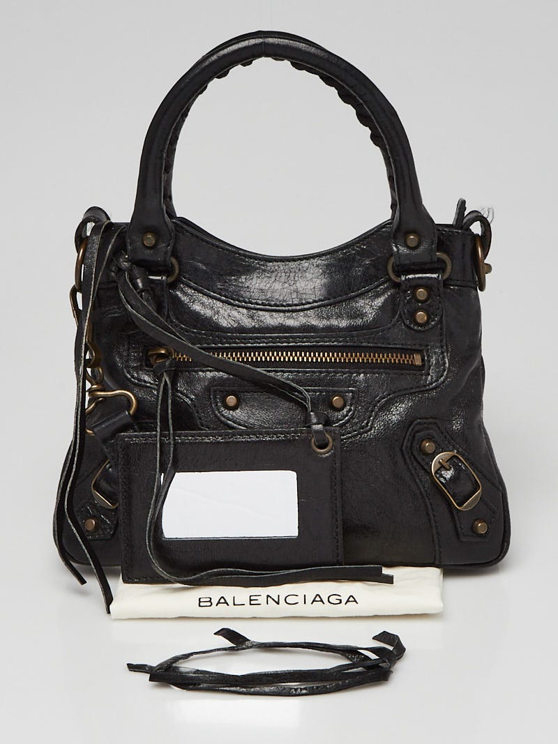 Balenciaga all black classic Metallic Edge City Bag  eBay