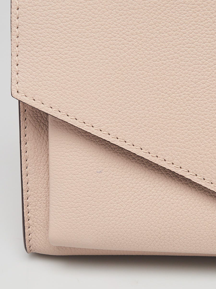 Louis Vuitton Greige Pebbled Leather Mylockme BB Bag - Yoogi's Closet