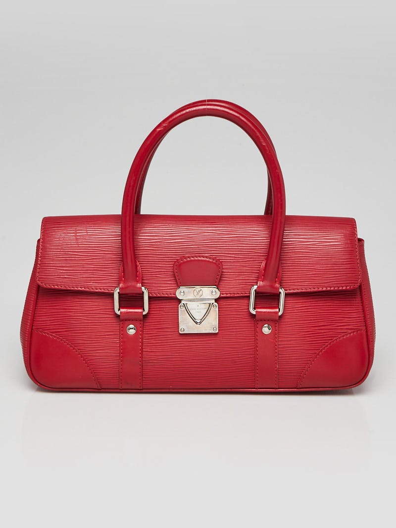 Louis Vuitton Authentic Epi Leather Red Segur PM Hand Bag Purse