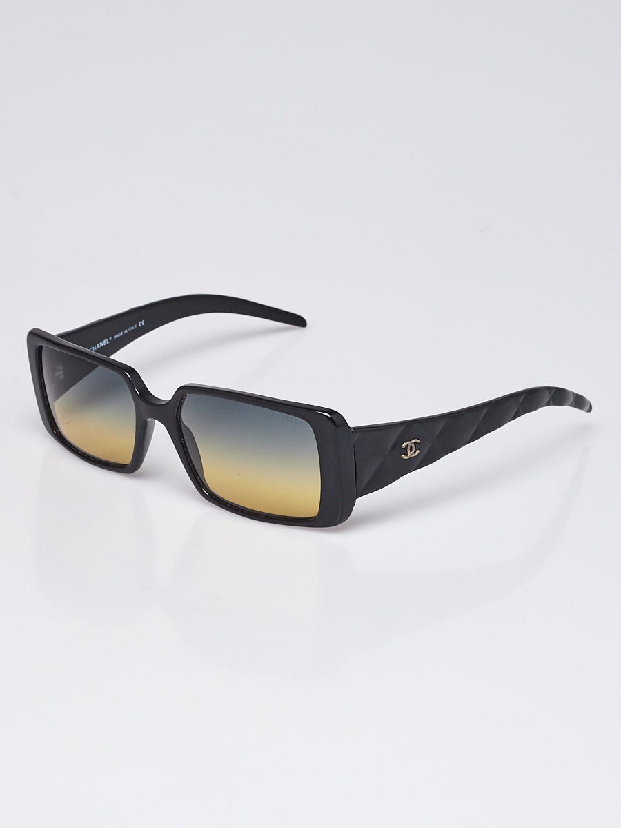 Chanel Black Frame Quilted CC Logo Sunglasses- 5045 - Yoogi's Closet