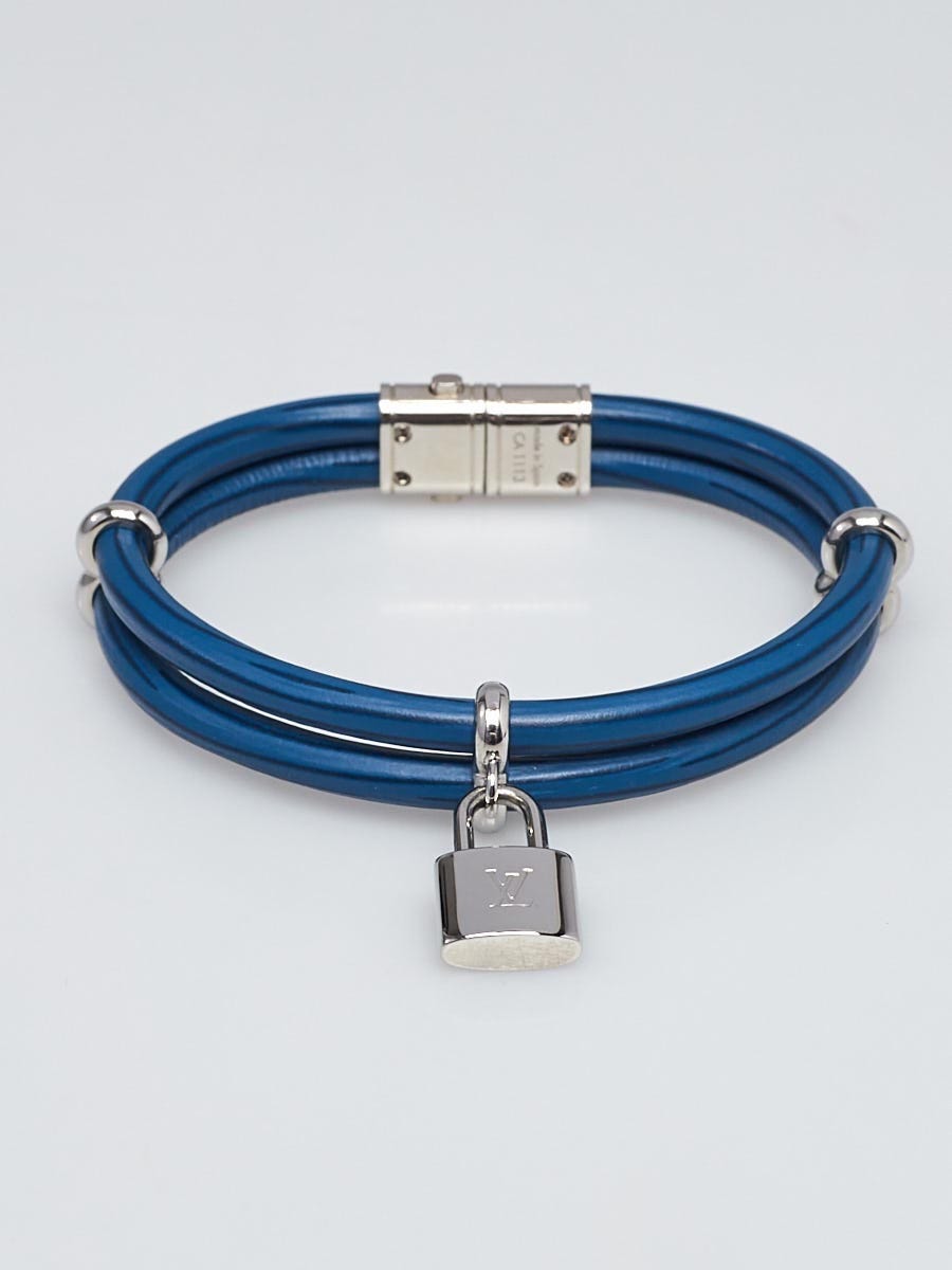 Louis Vuitton Epi Leather Infinity Bracelet - Blue, Brass Wrap, Bracelets -  LOU721275
