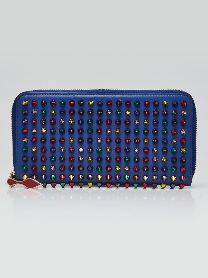 Authentic Christian Louboutin Panettone Zip Around Spike Wallet