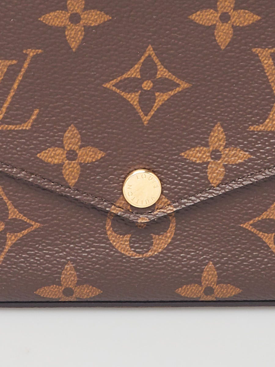 Louis Vuitton Brown Monogram Canvas Sarah GM Long Trim Wallet