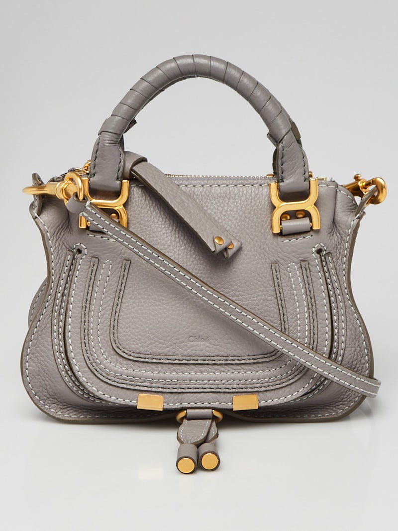 Chloé Marcie Mini Double Carry Leather Shoulder Bag