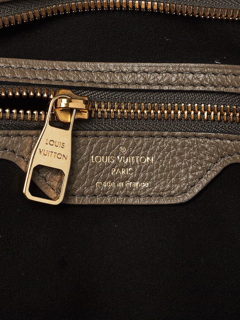 LOUIS VUITTON Taupe Leather Monogram Mahina Stellar Handbag Mahina Pm  Handbag – Labels Luxury