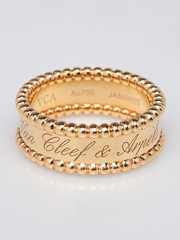 Van Cleef Signature Ring On Hand Van Cleef Arpels 18k Yellow Gold