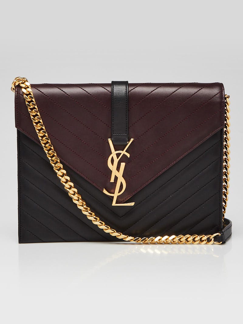 Burgundy ysl online bag