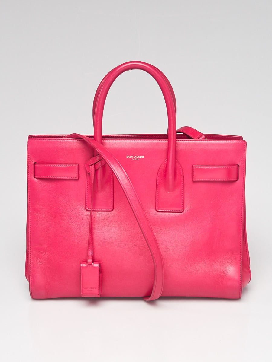 YSL Yves Saint Laurent Baby Sac De Jour Blush Pink Leather Bag
