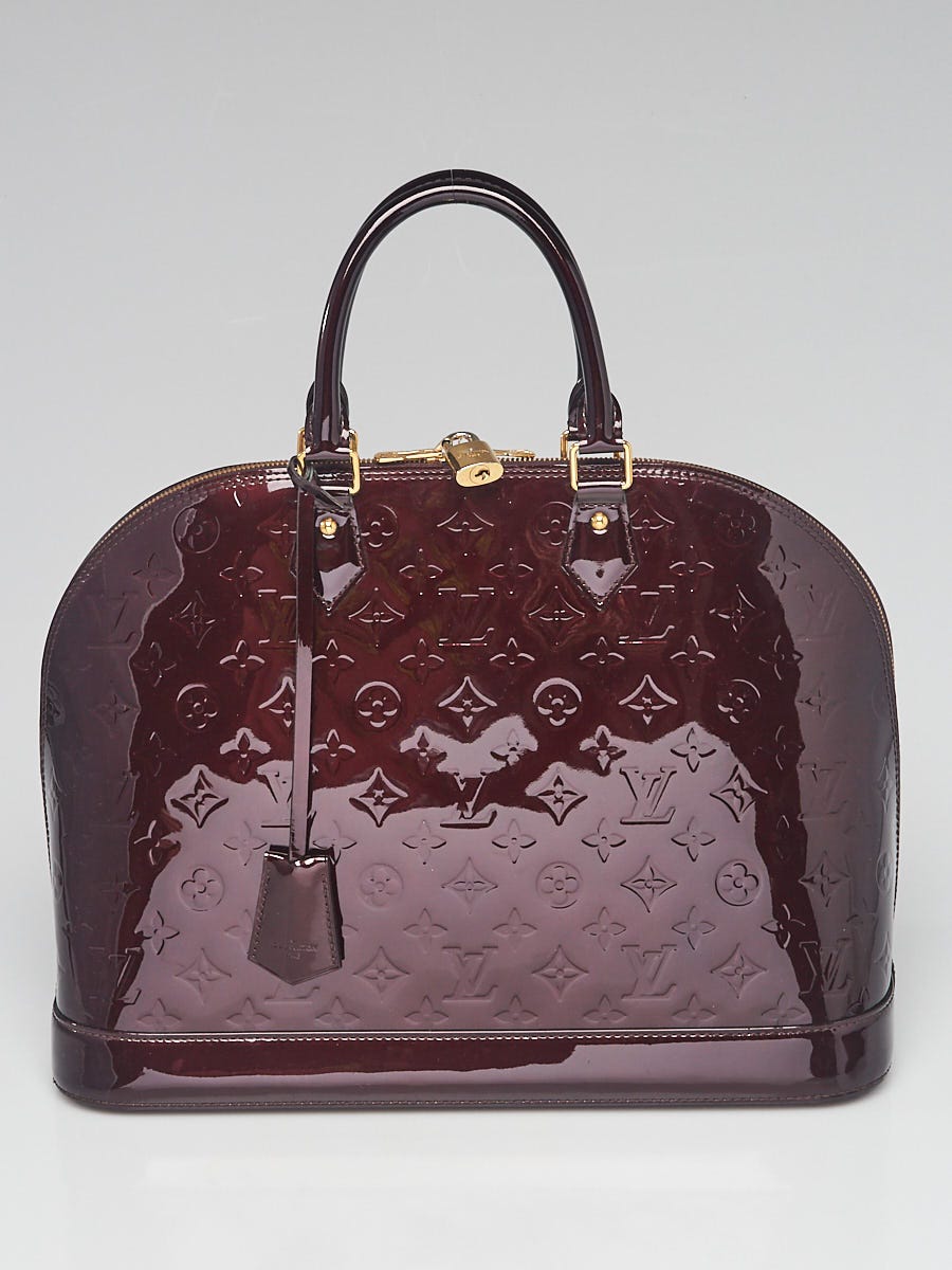 Louis Vuitton - Alma MM Monogram Vernis Leather Amarante