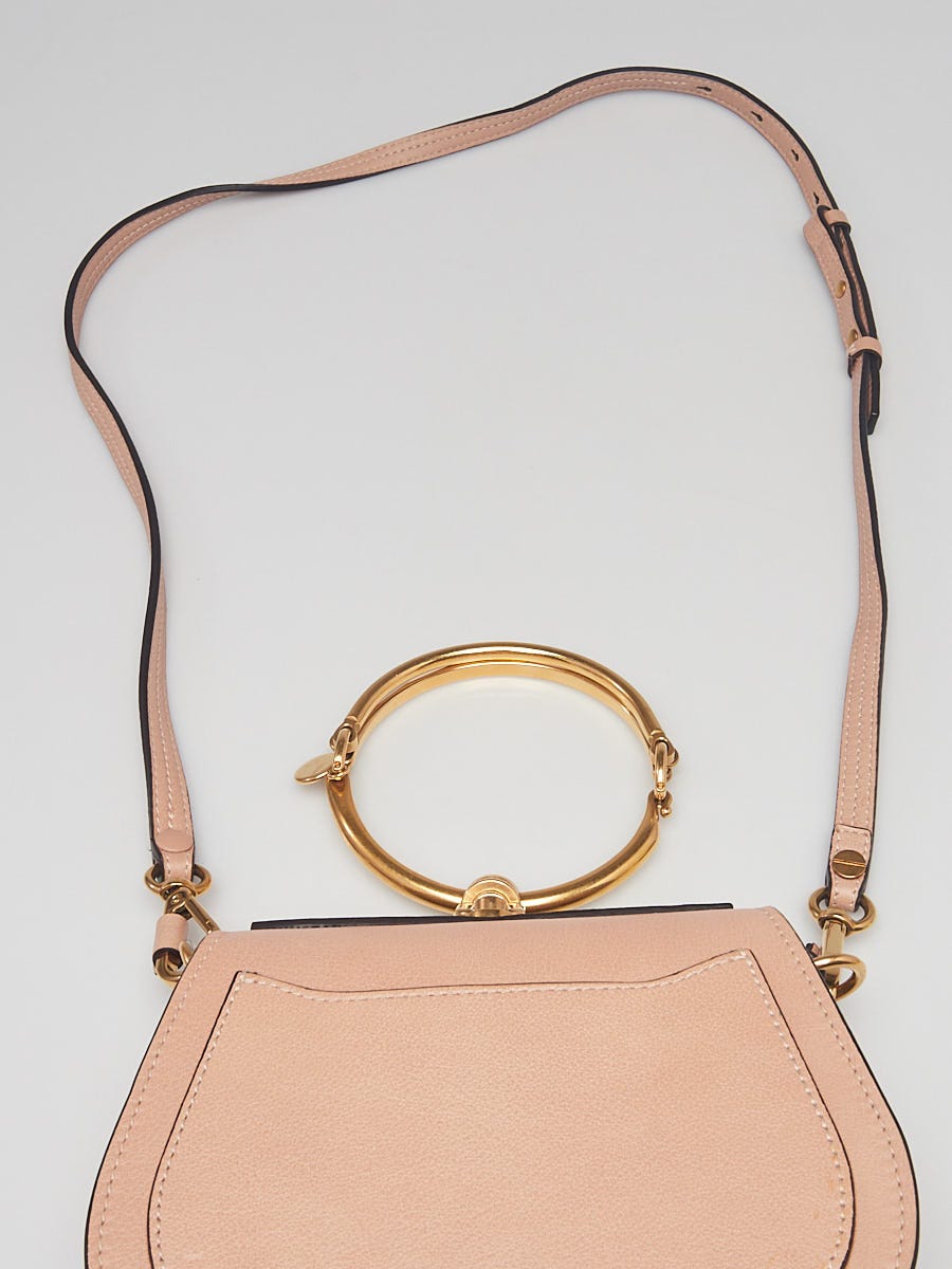 Chloe Beige Leather and Suede Small Nile Bracelet Bag - Yoogi's Closet