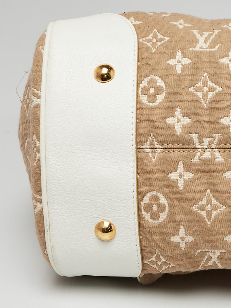 Louis Vuitton White Monogram Limited Edition Sabbia Cabas GM Bag at 1stDibs