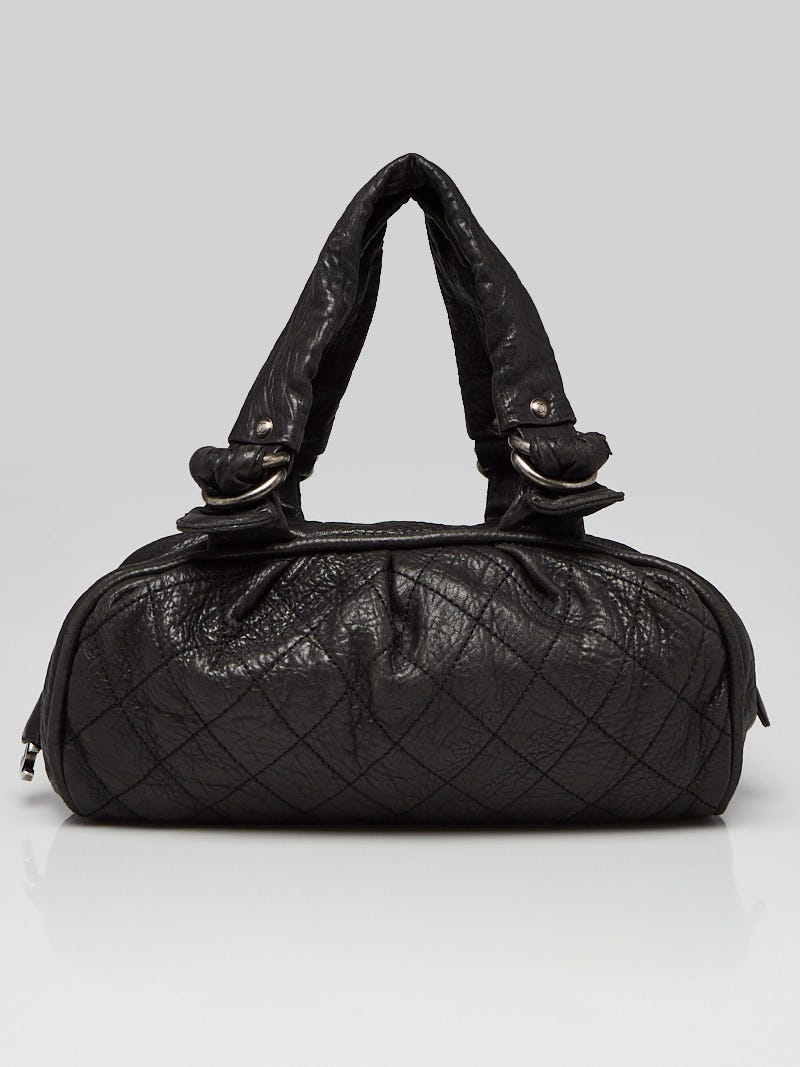 Chanel Black Quilted Leather Le Marais Ligne Bowler Bag - Yoogi's