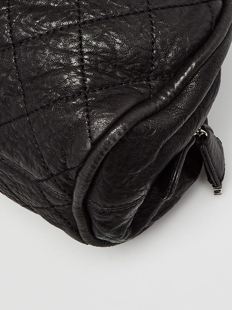 Chanel Black Quilted Leather Le Marais Ligne Bowler Bag - Yoogi's