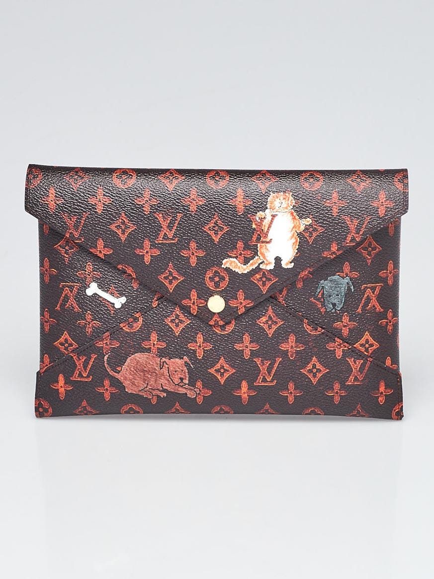 Louis Vuitton Marron Monogram Canvas Catogram Kirigami GM Pochette Bag