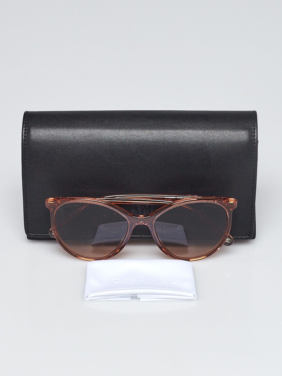 CHANEL サングラス 5448-A ブラウン Chanel Brown Acetate Oversized Sunglasses - 5448 | Yoogi's