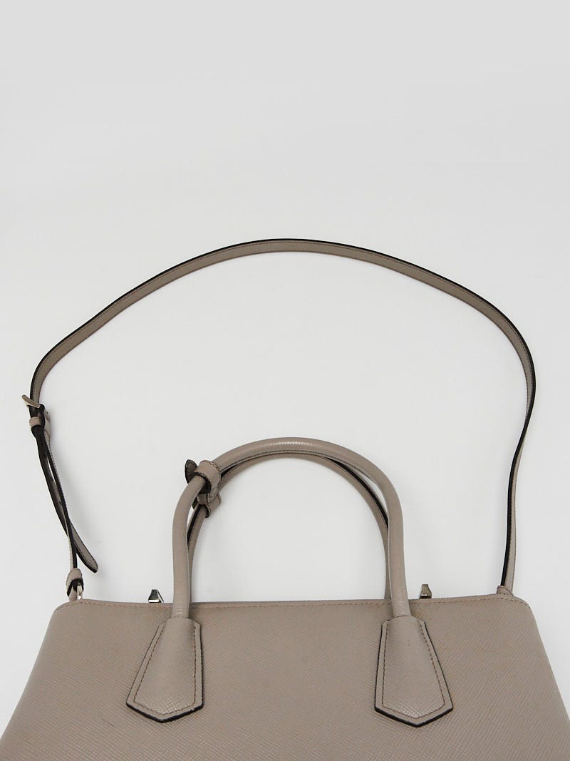 Shop PRADA Re-Nylon and Saffiano leather tote bag (2VG024_2DMH_F0002_V_XOO)  by bloomingstyle