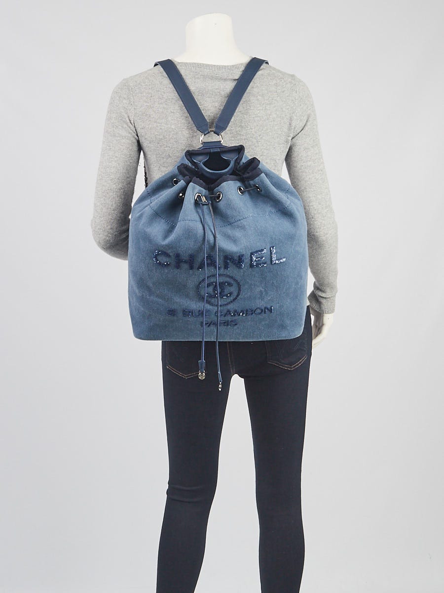 Chanel Backpack Denim Blue