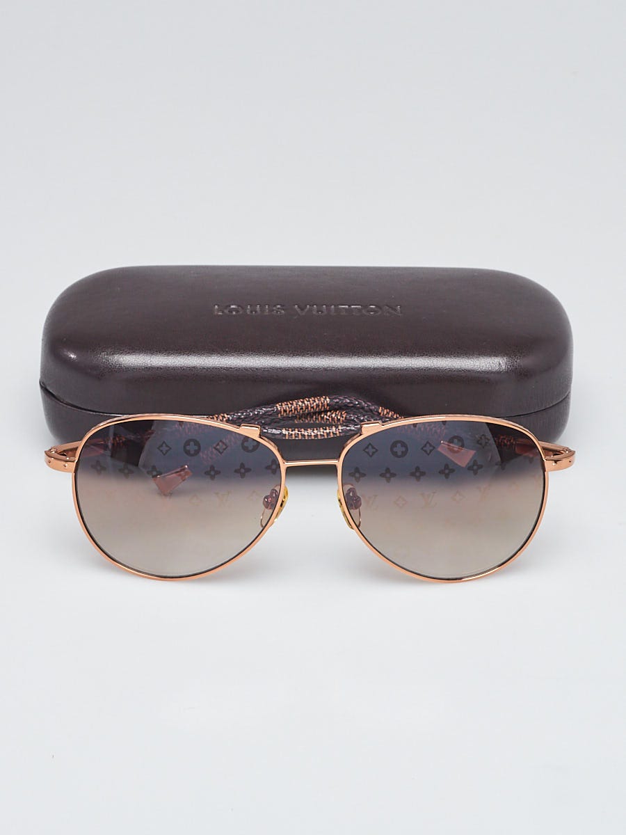 Louis Vuitton Damier Canvas Conspiration Pilote Sunglasses  display picture 3