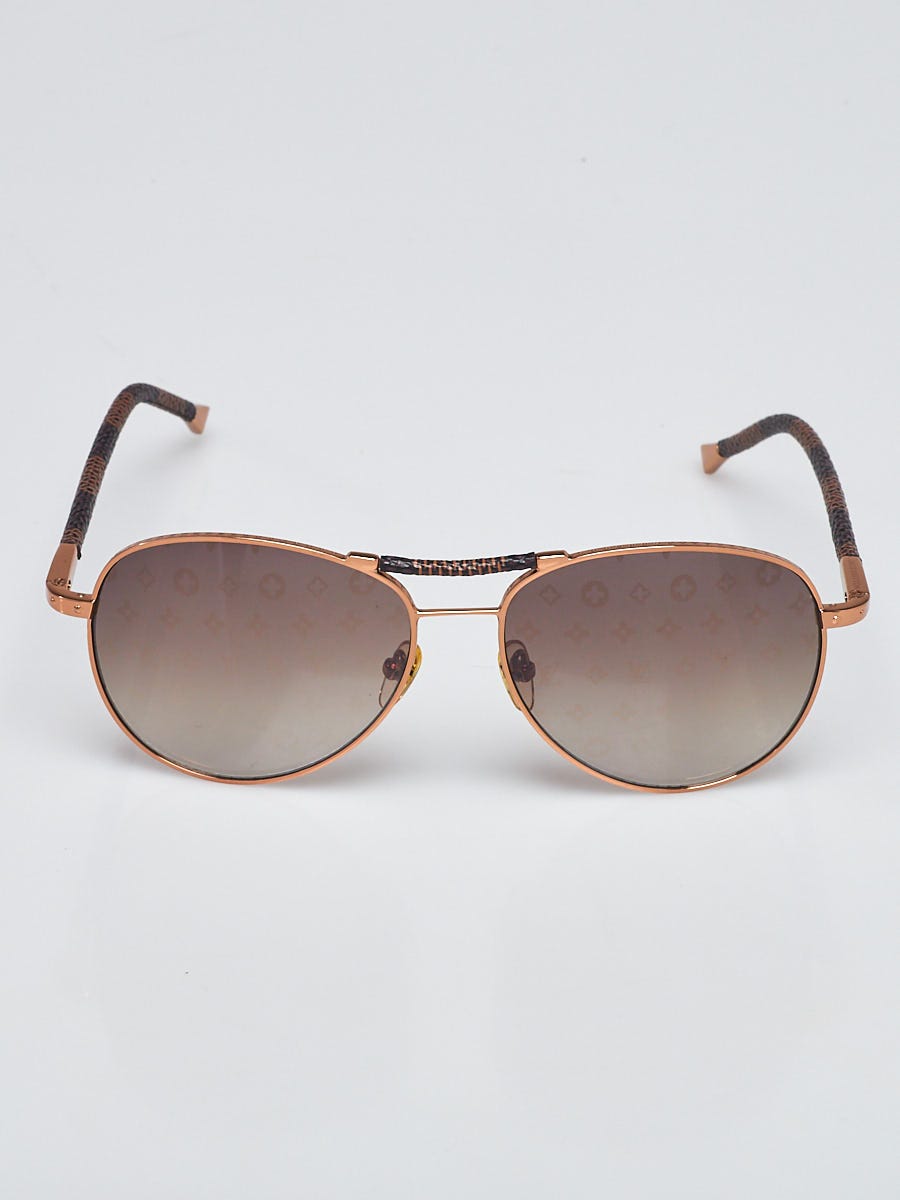 Louis Vuitton Damier Canvas Conspiration Pilote Sunglasses  display picture 2