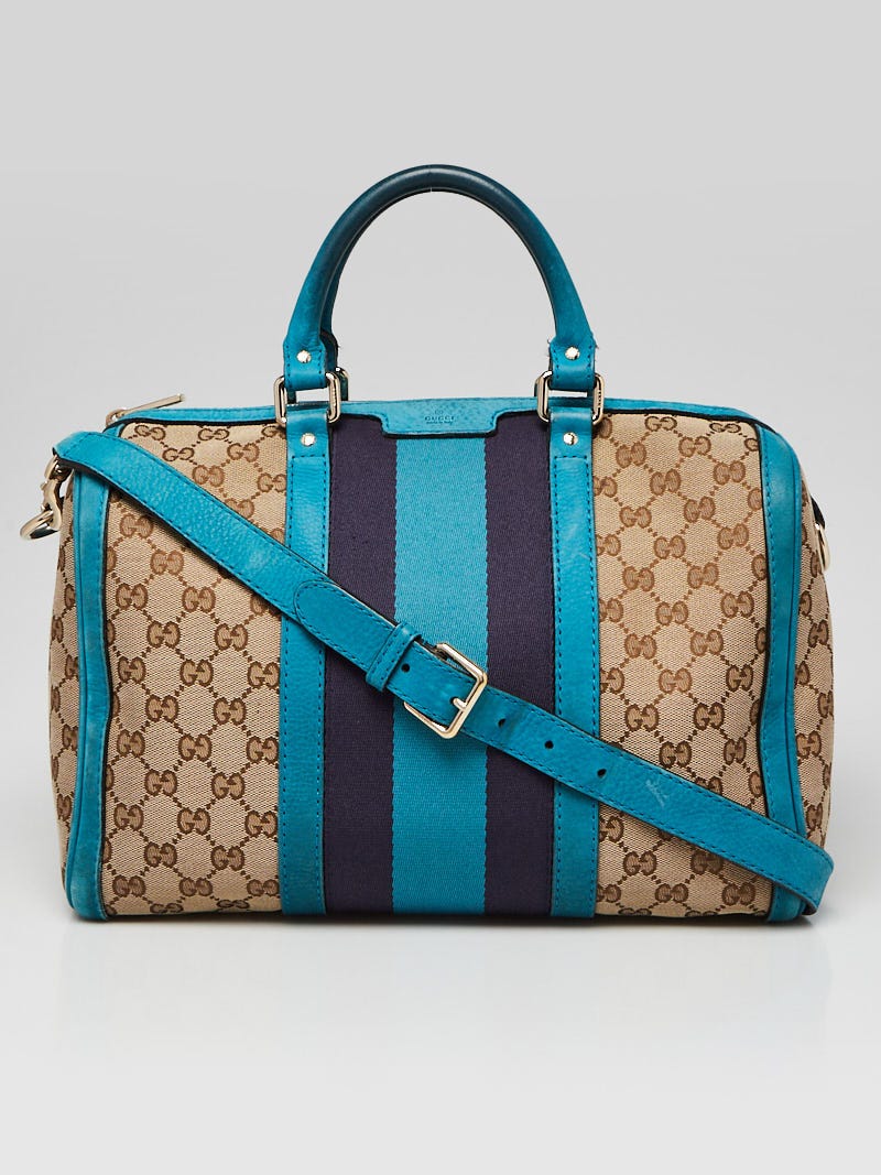 Gucci Brown/Beige GG Canvas Medium Vintage Web Boston Bag Gucci | The  Luxury Closet