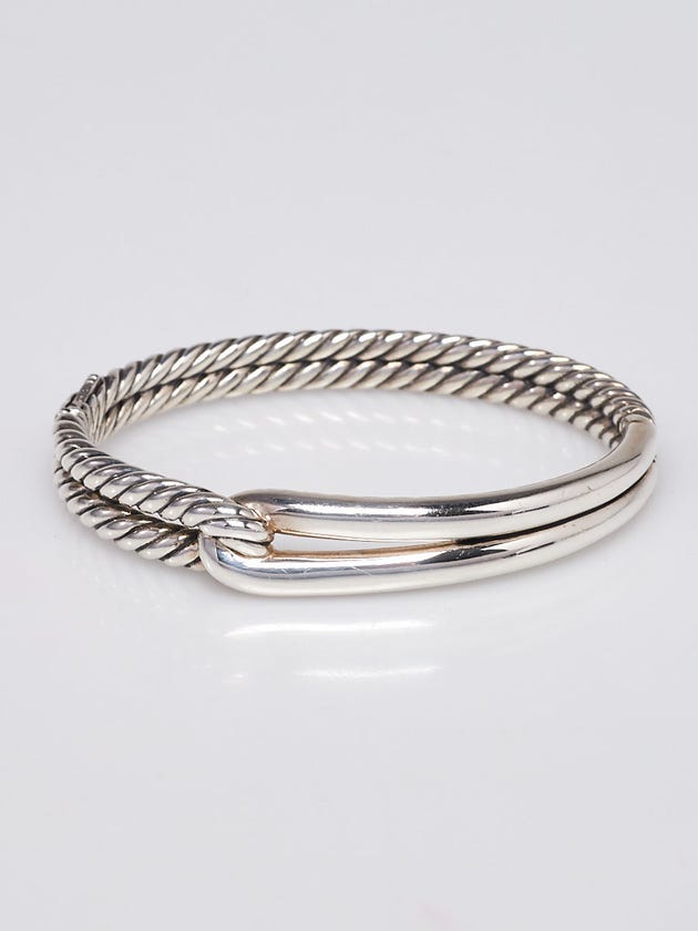 David Yurman 10mm Sterling Silver Labyrinth Single-Loop Bracelet