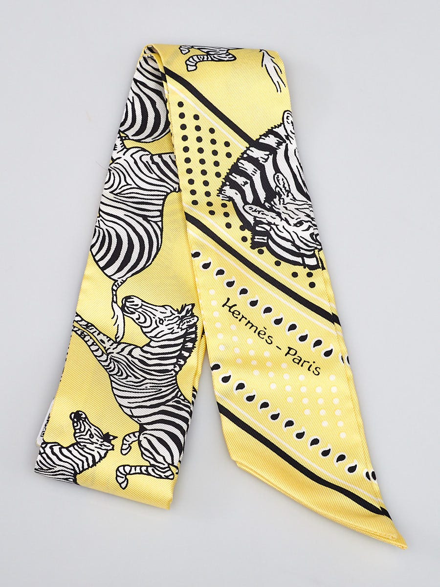 エルメス　ツイリー LES ZEBRES CANARD Les Zebres Bandana twilly | Hermès Australia
