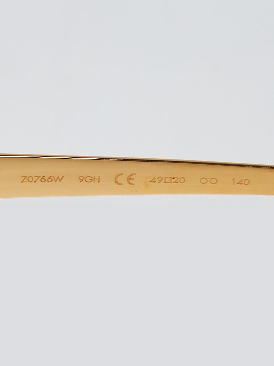 Louis Vuitton Gold Glitter Acetate Frame Audrey Sunglasses Z0766W - Yoogi's  Closet
