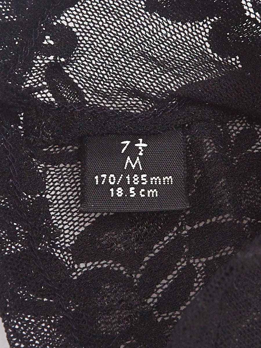 Gucci Fishnet Lace Gloves in Black Leather ref.1034376 - Joli Closet