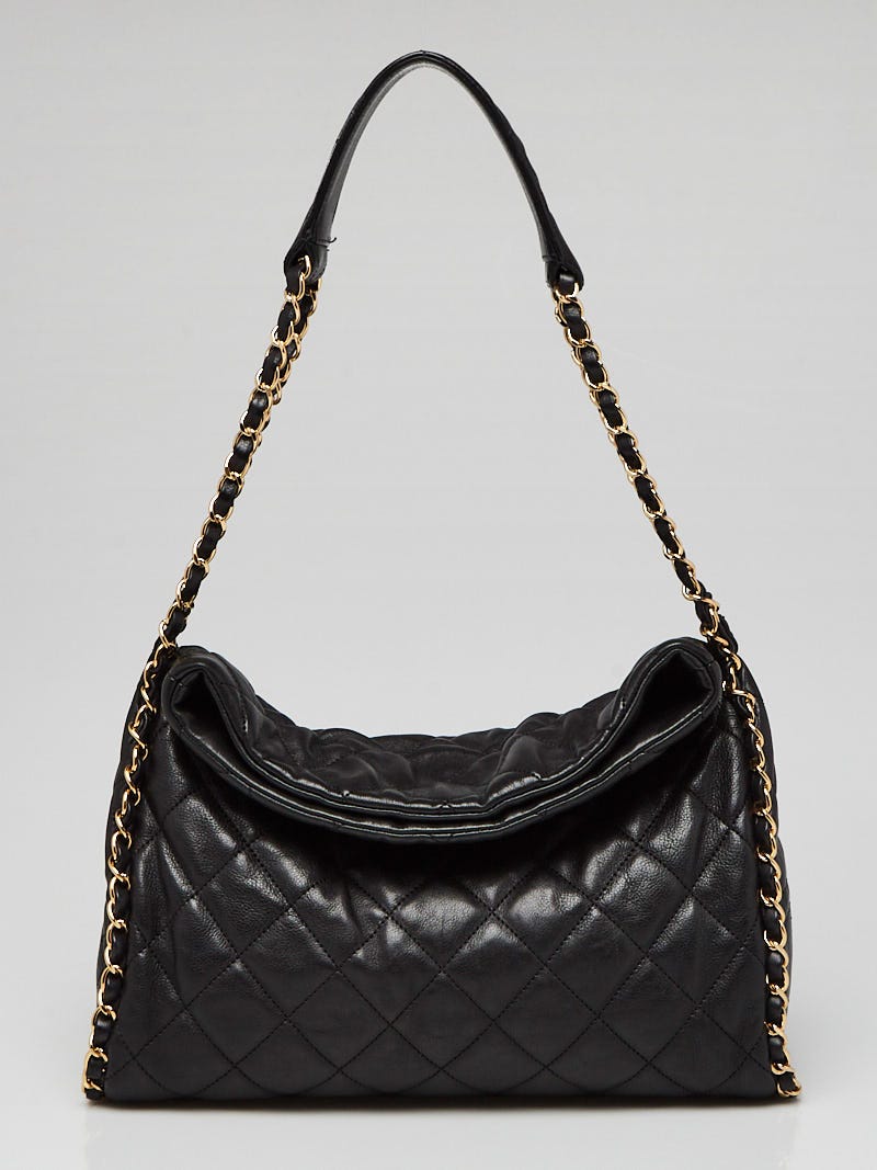 Aimee Kestenberg Maven Quilted Leather Shoulder Bag in Black