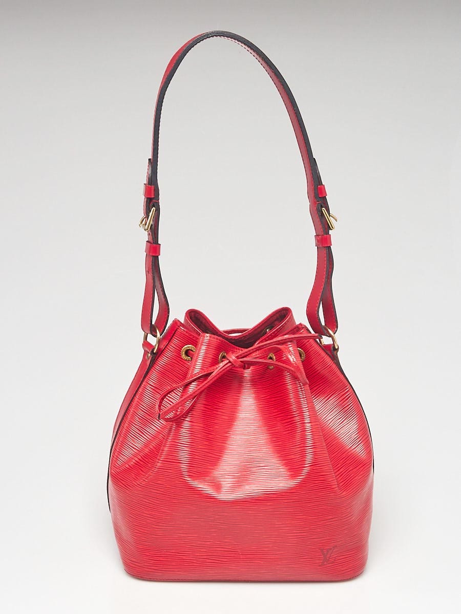 Louis Vuitton Red Epi Leather Large Noe Bag - Yoogi's Closet