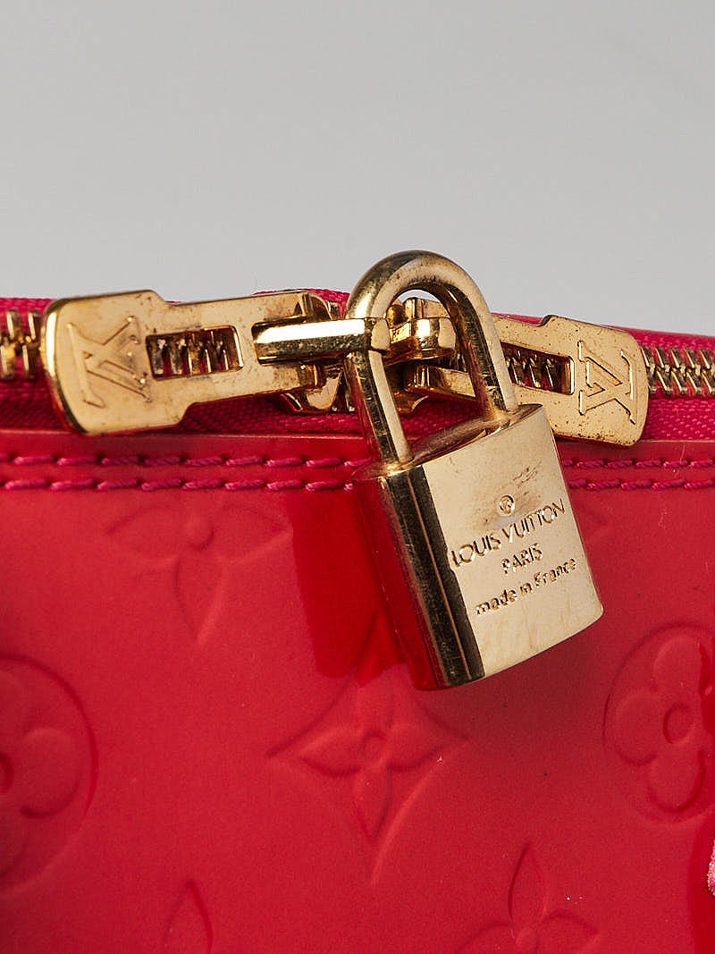 Louis Vuitton Rouge Grenadine Monogram Vernis Alma GM Bag - Yoogi's Closet