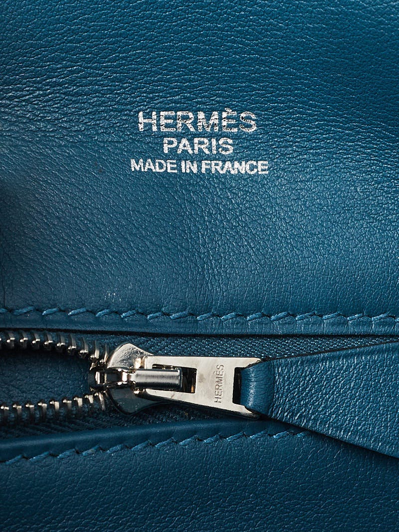 Hermes Mini Sac Berline 21 Bleu Thalassa