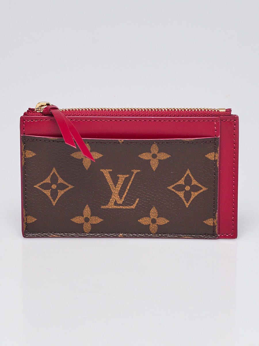 Louis Vuitton Card Holder Pouch in Fuchsia Crossgrain Leather - SOLD
