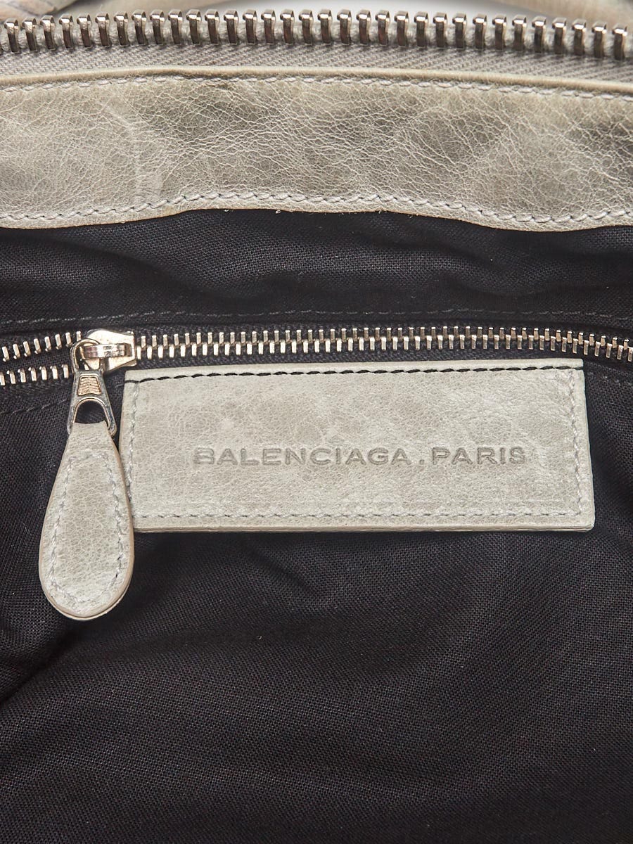 løst lidenskab Tålmodighed Balenciaga Argent Lambskin Leather Giant Brogues Covered Work Bag - Yoogi's  Closet