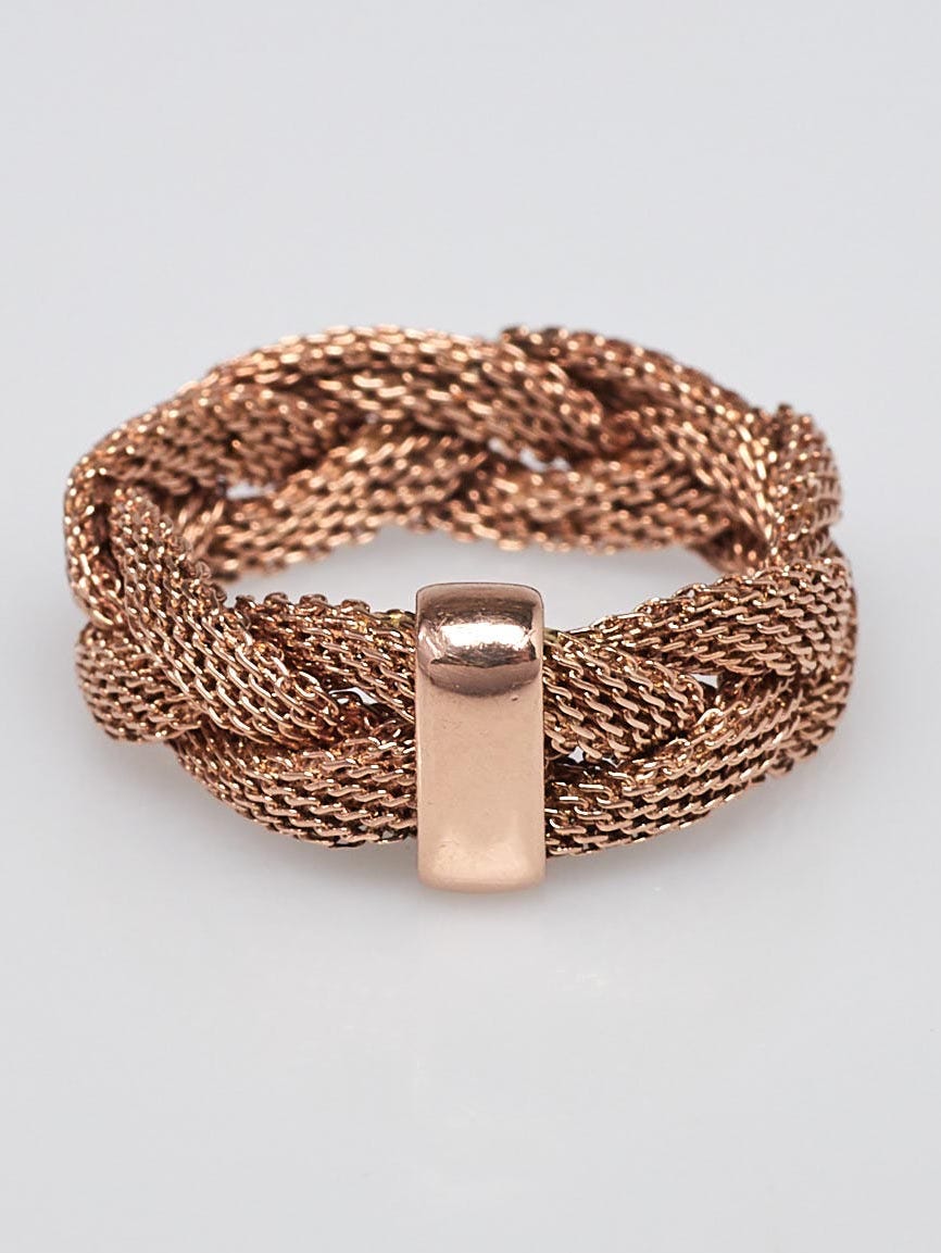 Tiffany & Co. Rubedo Braided Mesh Somerset Ring Size 7 Tiffany & Co. Rubedo Braided Mesh Somerset Ring Size 7