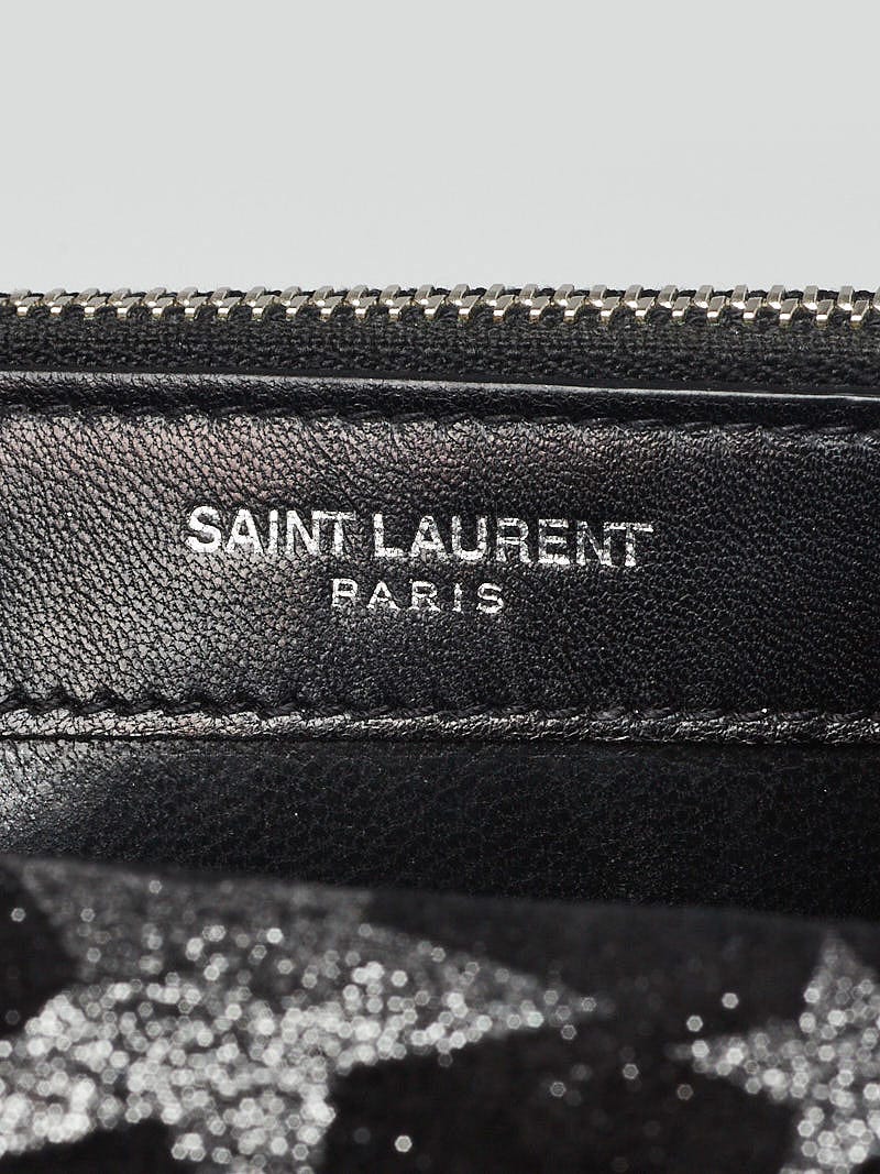 Saint Laurent Logo Print Key Holder Wallet