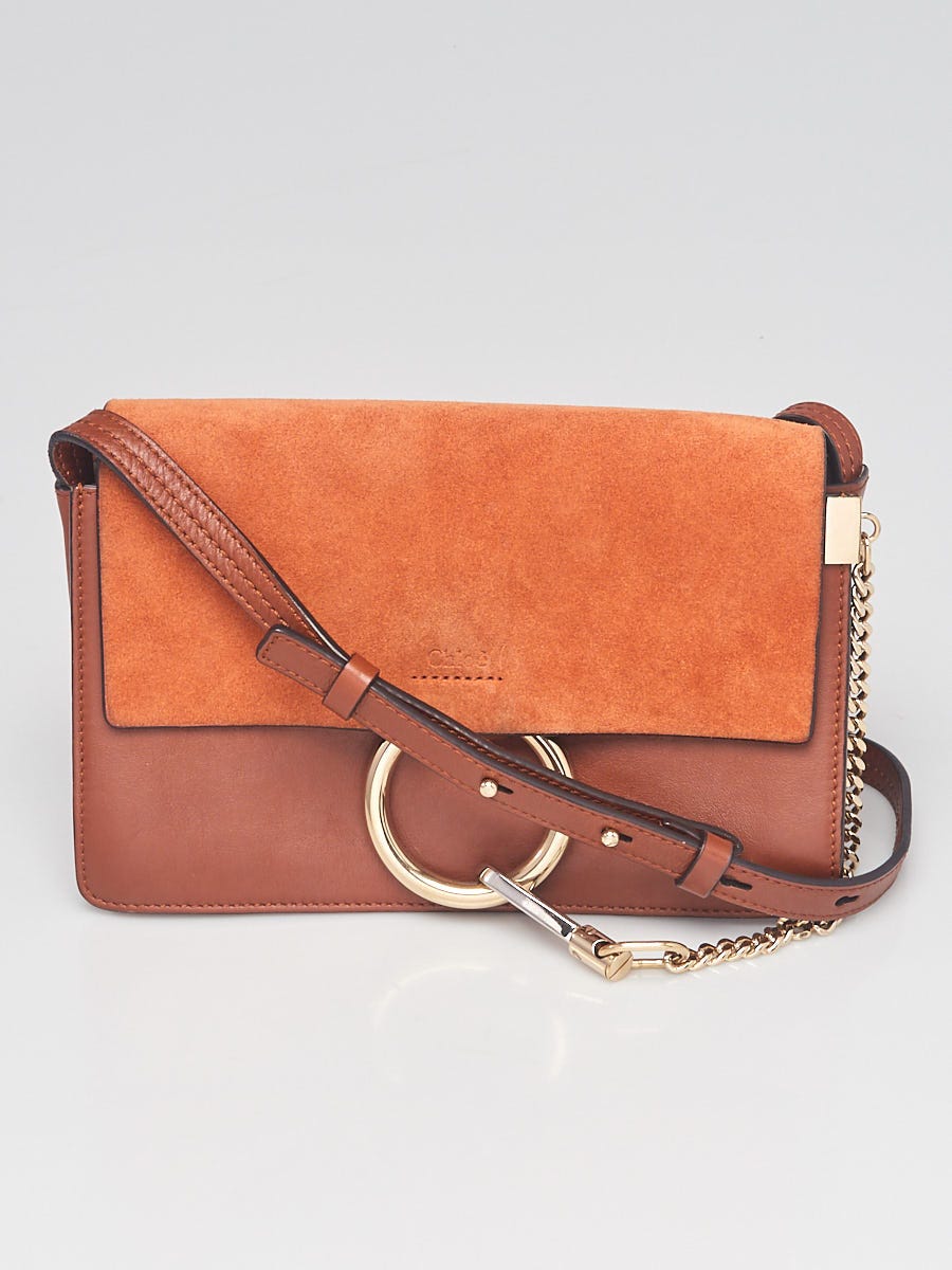 Chloe Tobacco Leather Small Faye Shoulder Bag - Yoogi's Closet