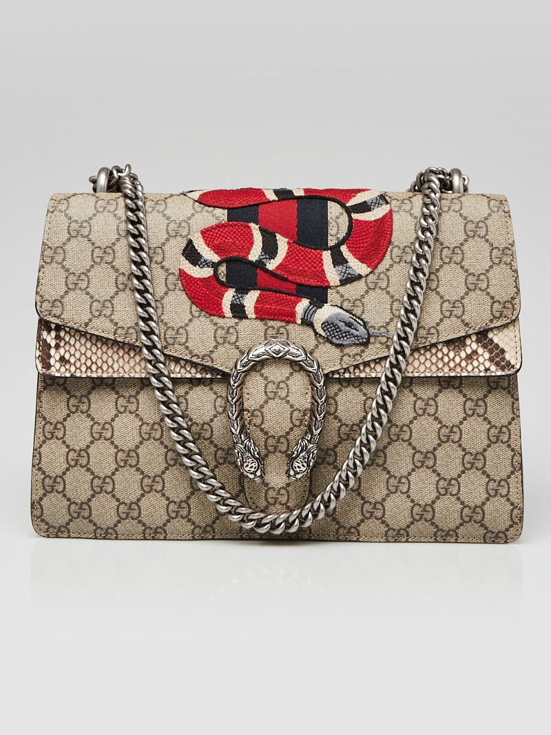 Gucci Beige/Ebony GG Coated Canvas Medium Messenger Bag - Yoogi's Closet