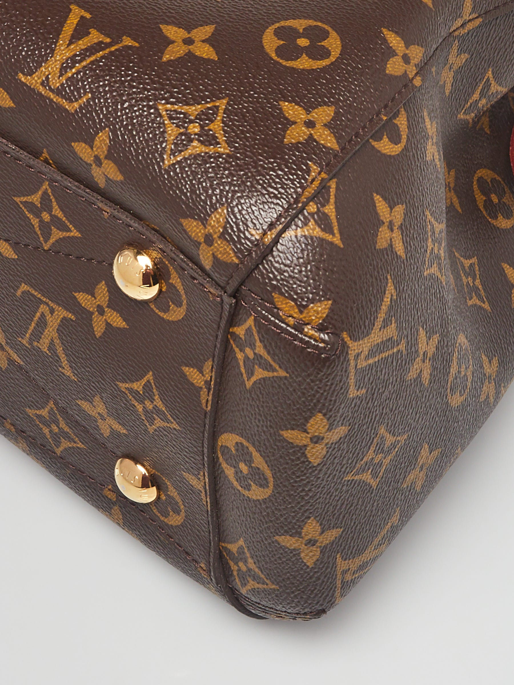 Louis Vuitton Poppy Monogram Empreinte Montaigne MM Bag - Yoogi's Closet
