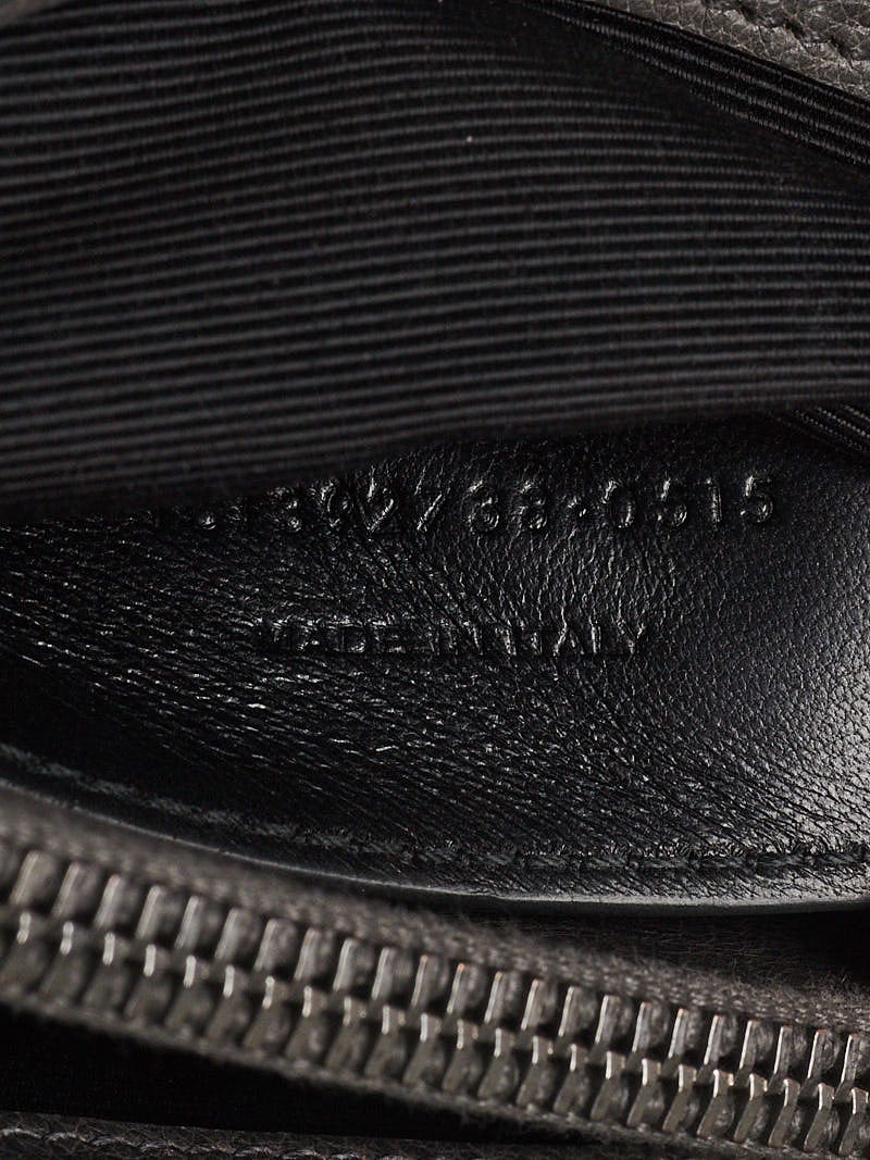 Saint Laurent Monogram College Large Black Calfskin Leather Satchel -  MyDesignerly