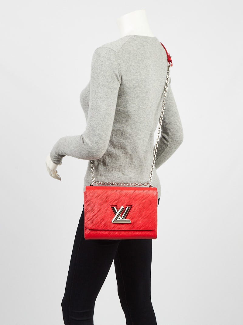 Louis Vuitton Coquelicot Epi Leather Twist MM Bag - Yoogi's Closet