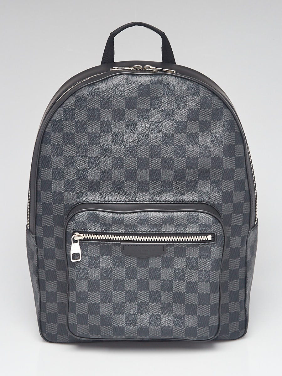 Louis Vuitton Josh Backpack Damier Graphite Black in Coated Canvas
