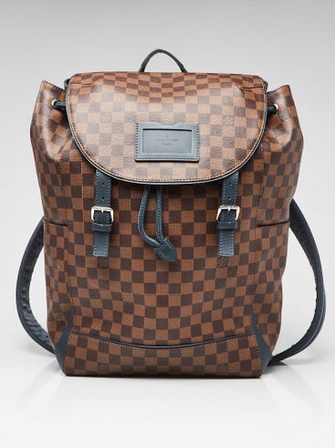 louis vuitton brown checkered backpack 2003 N51132 Damier Ebene Soho Canvas Leather Ba Designed in NYC Louis Vuitton N41578 Sperone Backpack