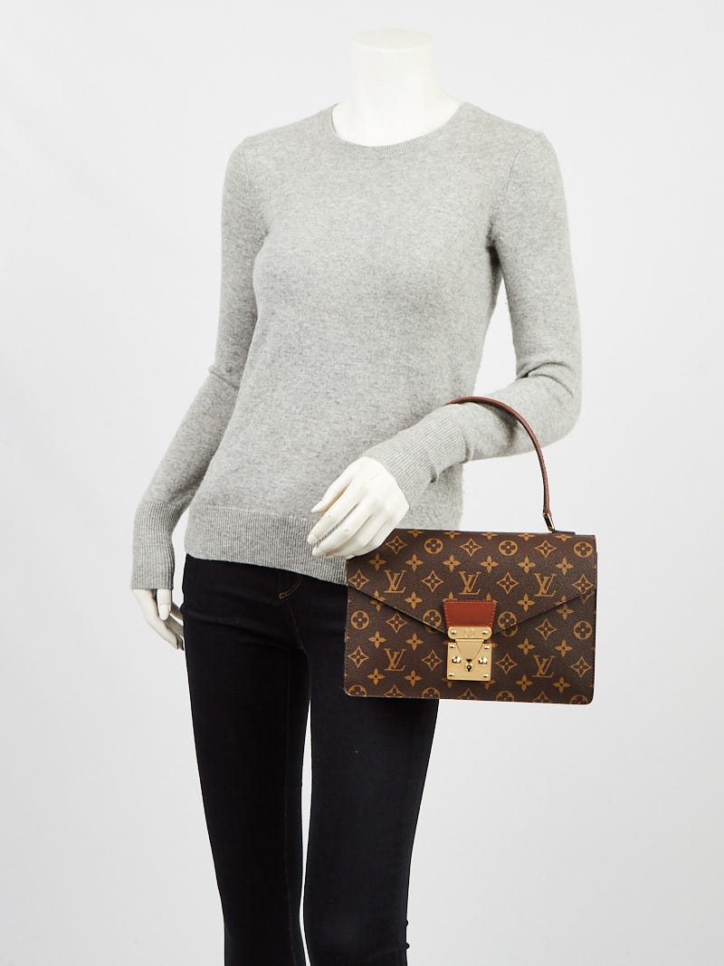 Louis Vuitton - Authenticated Concorde Handbag - Leather Black Plain for Women, Good Condition