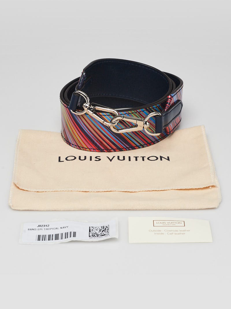 Louis Vuitton Blue Epi Leather Bandouliere Shoulder Strap - Yoogi's Closet