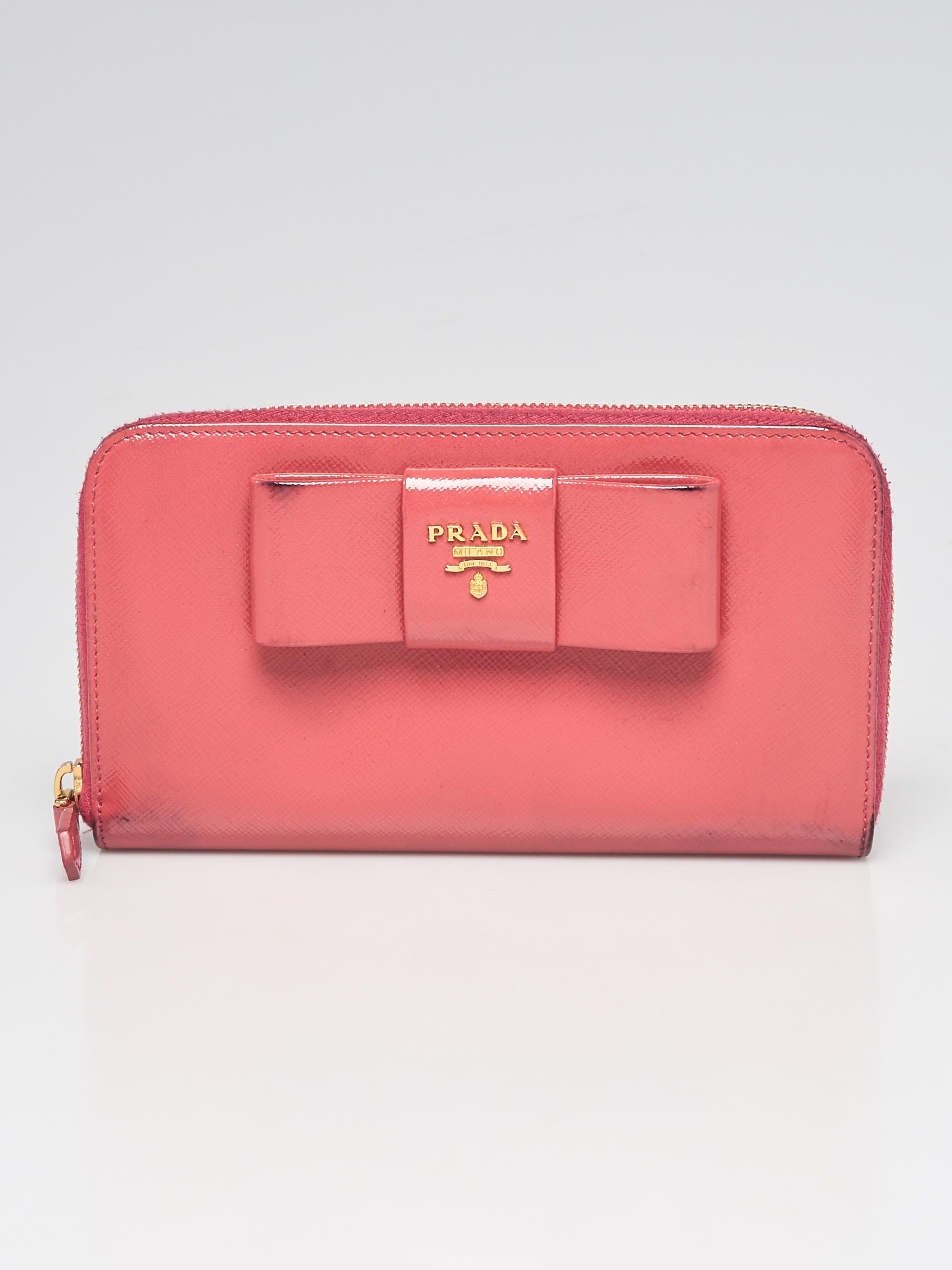 Prada Red Bow Wallet